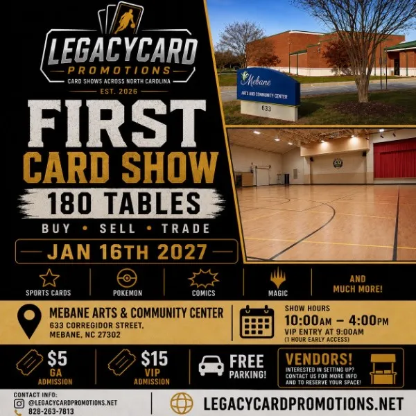 180 Table Inaugural Show - Sports, Pokemon, Magic and others! - Flyer